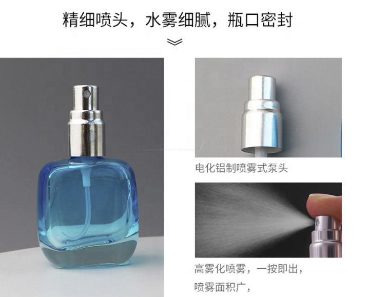 Wholesale 15ml custom luxury cute red green black design glass unique empty refillable perfume spray bottle for women