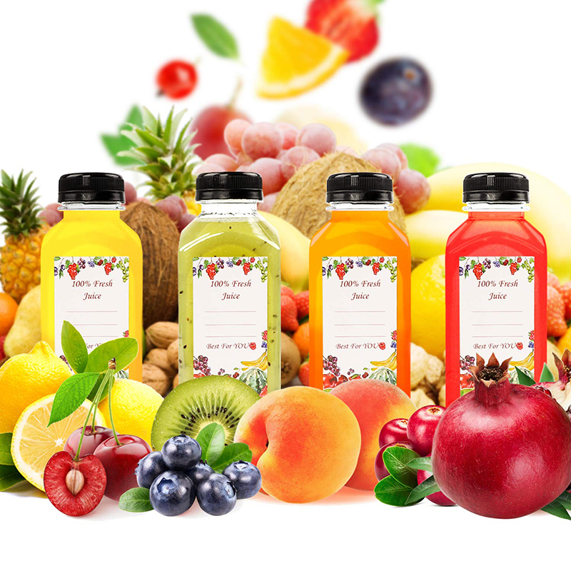 Wholesale 16 oz Empty BPA Free PET Plastic Beverage Juice Water Bottles with Cap