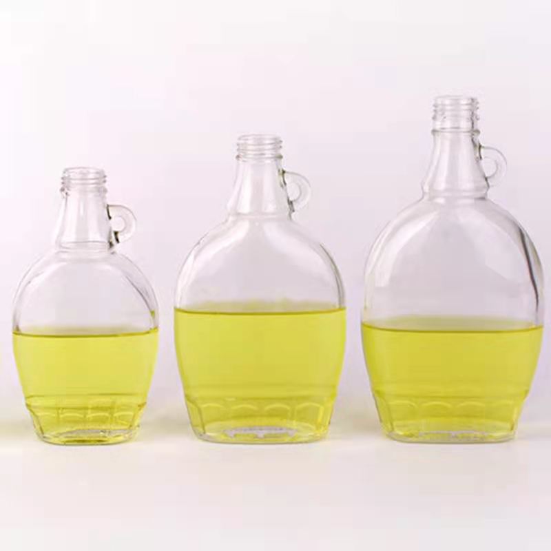 Wholesale 165ml, 250ml, 350ml, 500ml Clear  California Wine Bottle Wine Glass Bottle With Single Ear