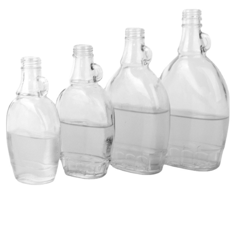 Wholesale 165ml, 250ml, 350ml, 500ml Clear California Wine Bottle Wine Glass Bottle With Single Ear