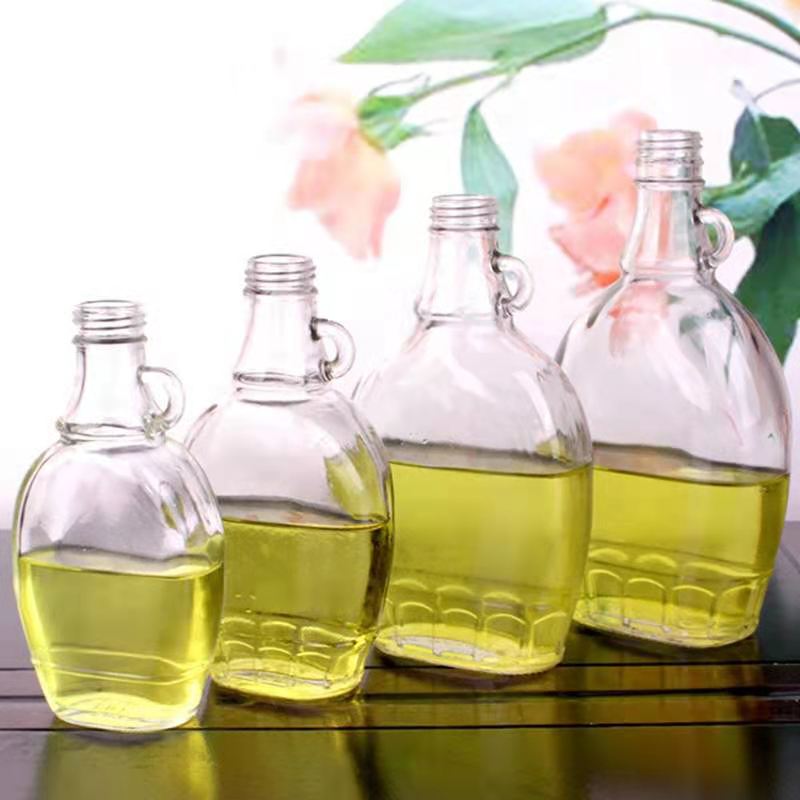 Wholesale 165ml, 250ml, 350ml, 500ml Clear California Wine Bottle Wine Glass Bottle With Single Ear