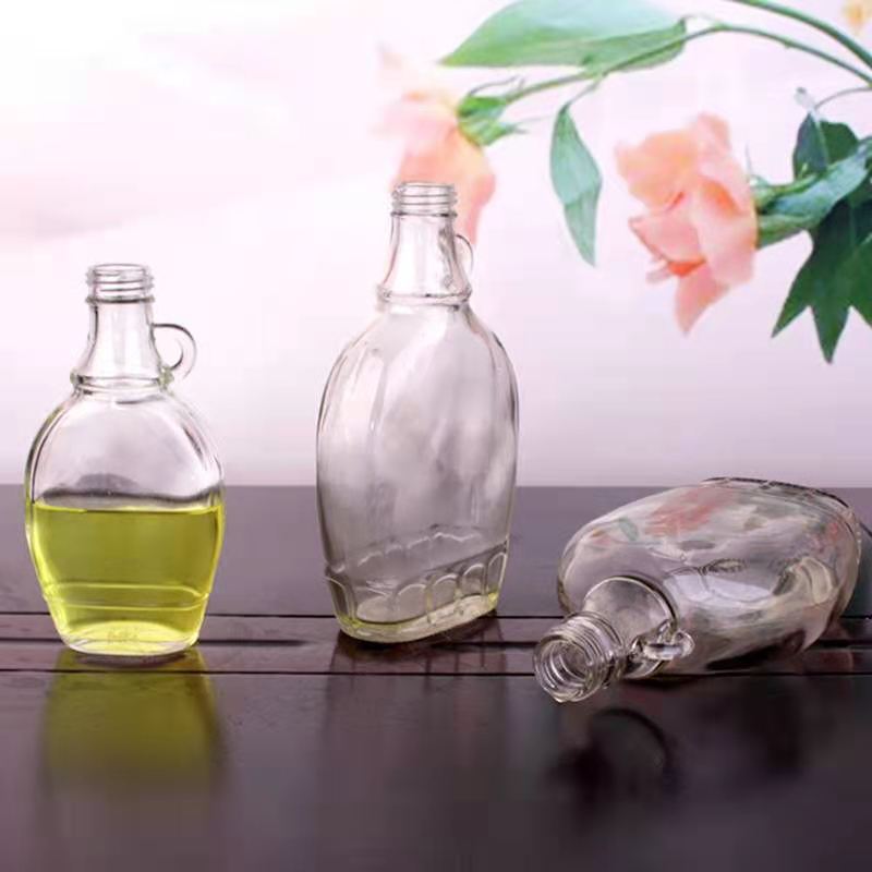 Wholesale 165ml, 250ml, 350ml, 500ml Clear California Wine Bottle Wine Glass Bottle With Single Ear