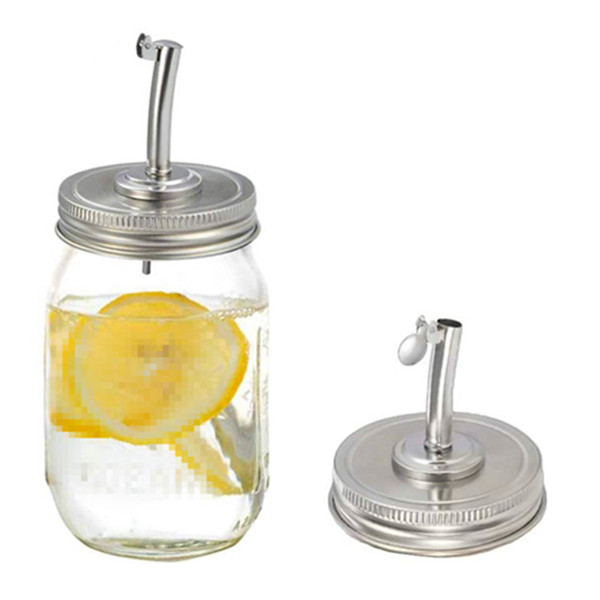 Wholesale 16OZ 480ml Airtight glass mason jar with oil spout lid