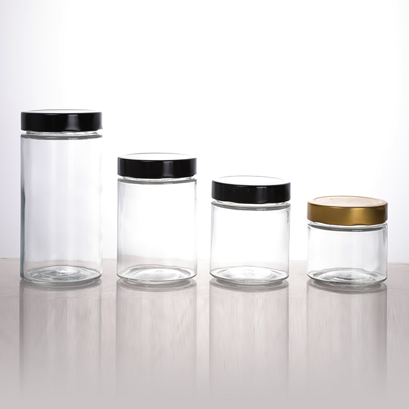 Wholesale 180ml-750ml Glass Bottles Honey Round Jam Glass Jars And Bottles