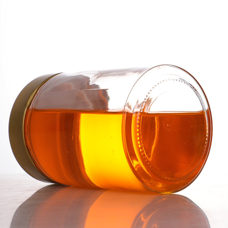 Wholesale 180ml-750ml Glass Bottles Honey Round Jam Glass Jars And Bottles