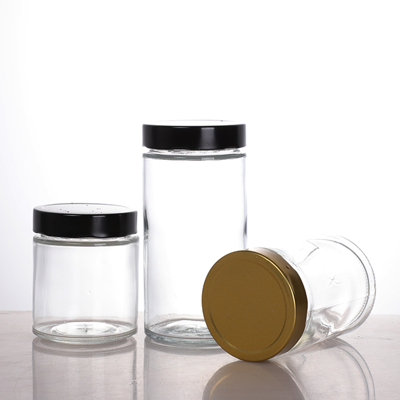 Wholesale 180ml-750ml Glass Bottles Honey Round Jam Glass Jars And Bottles