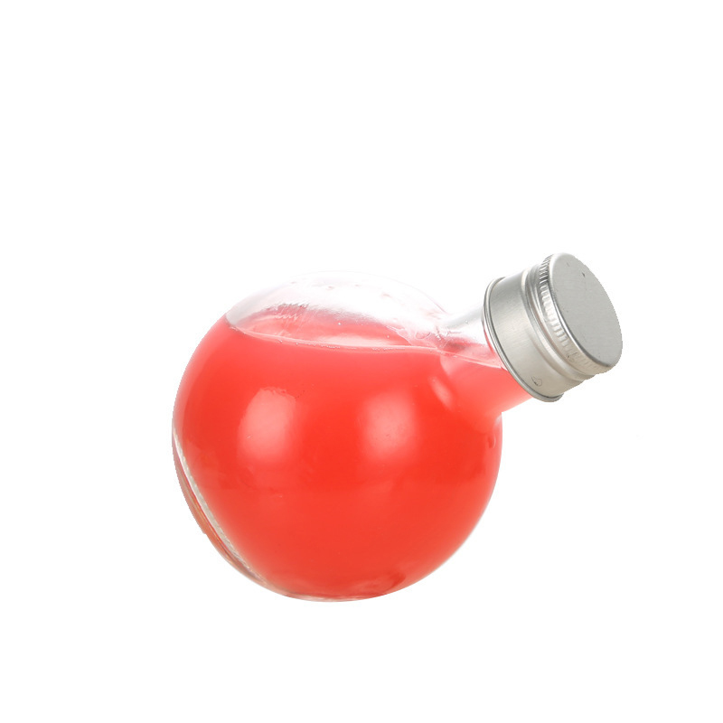 Wholesale 180ml glass packing mini wine bottle juice glass bottle for beverages wine aluminum cap