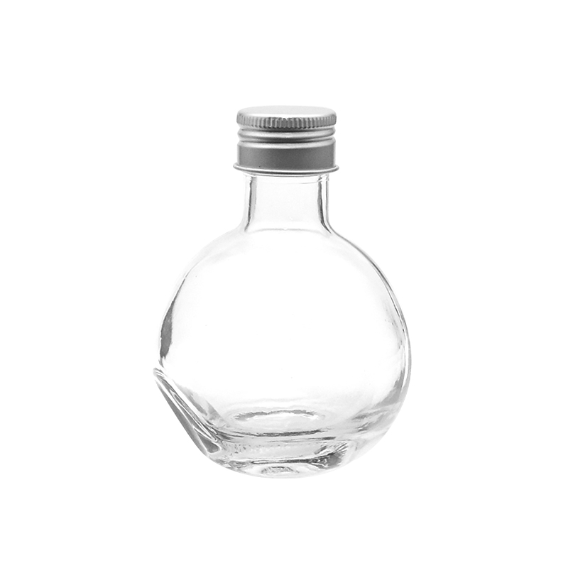 Wholesale 180ml glass packing mini wine bottle juice glass bottle for beverages wine aluminum cap