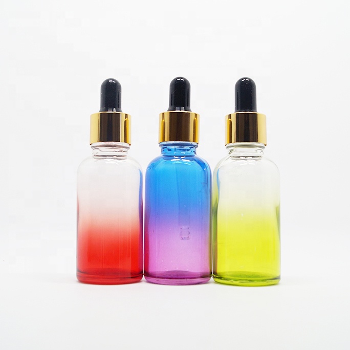 Wholesale 1Oz 2Oz 4Oz Pink Glass Dropper Bottle with Sprayer Childproof Cap