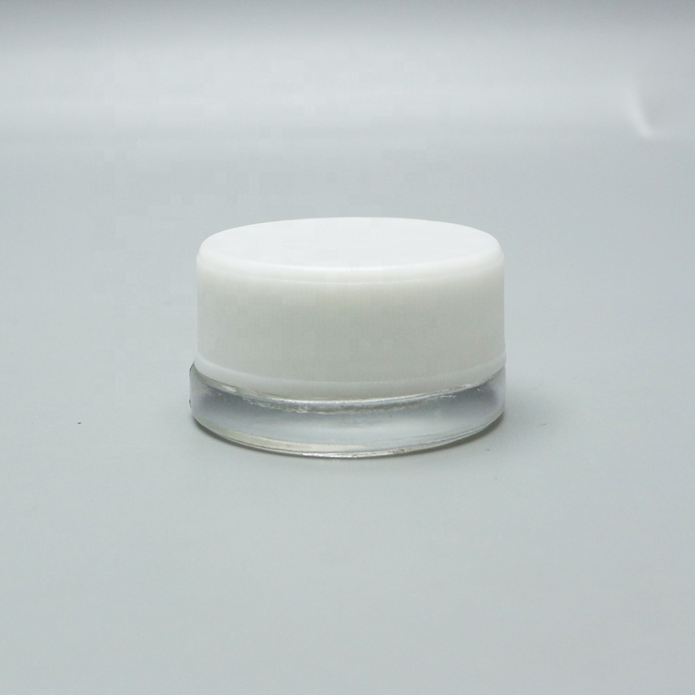 Wholesale 2 oz 4 oz 60ml 120ml straight sided black child resistant proof cosmetics glass packaging jars with black lid CGJ-34S