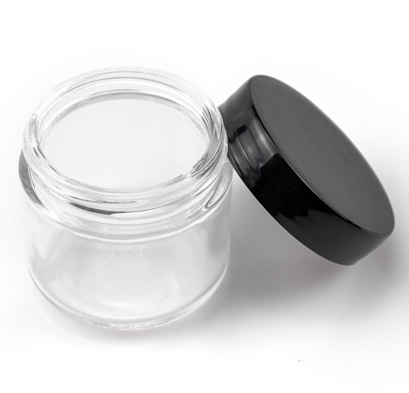 Wholesale 2 oz 60 ml Clear Round Cream Glass Jar for Cosmetic Cream
