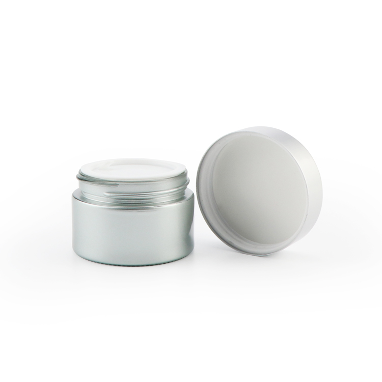 Wholesale 20 30 60 100 gram empty makeup lotion container wide mouth frosted clear face cream jars glass with caps