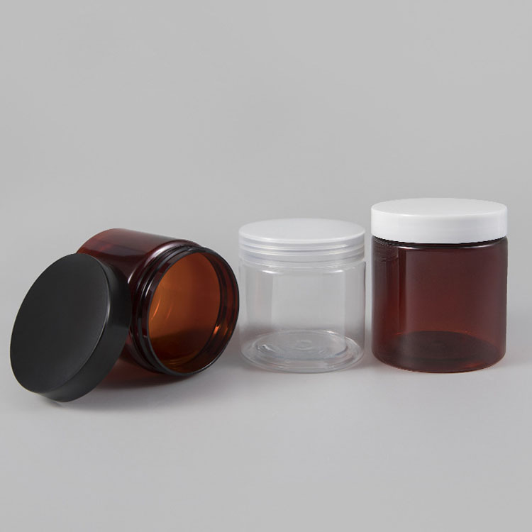Wholesale 200g 250ml Plastic PET Jar Food Packaging Jar with screw cap