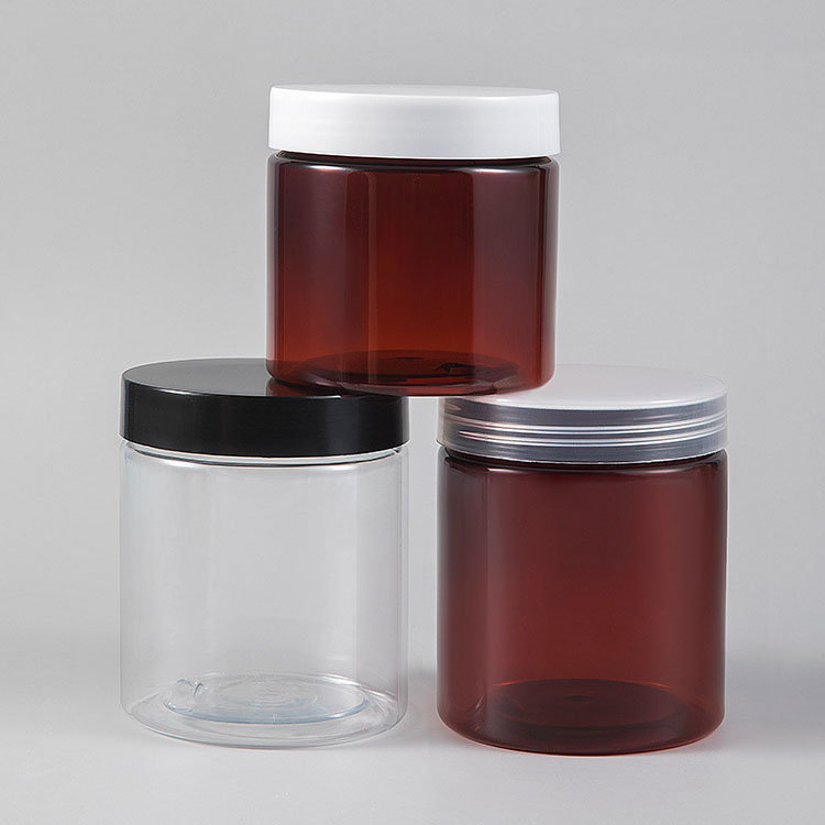 Wholesale 200g 250ml Plastic PET Jar Food Packaging Jar with screw cap