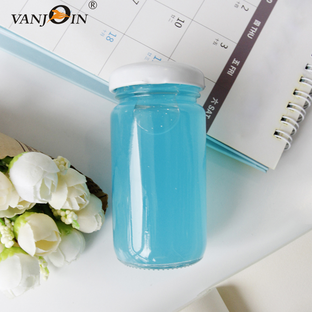 Wholesale 200ml 250ml Straight Sided Paragon Glass Jars For Juice Tea With Metal Lid