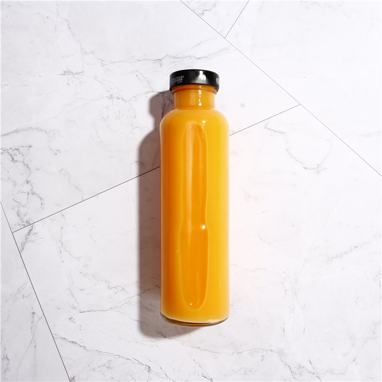 Wholesale 200ml Clear Round Glass Storage Bottles Jars With Lid for Juice Kombucha