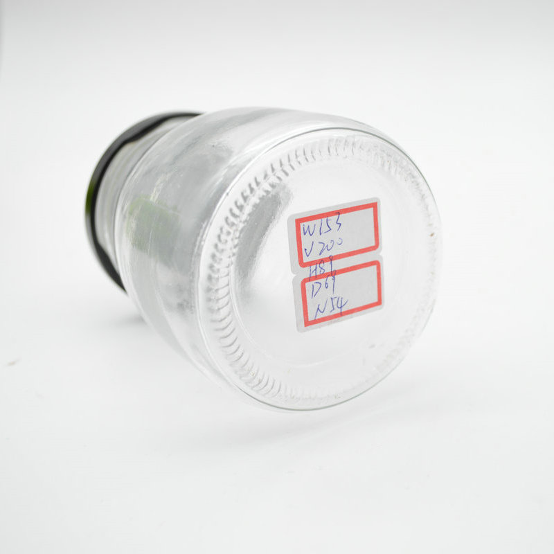 Wholesale 200ml Round Empty Storage Container Milk Pudding Bottle Glass Yogurt Jars with Tinplate Lid