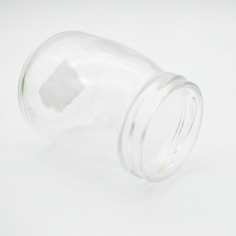 Wholesale 200ml Round Empty Storage Container Milk Pudding Bottle Glass Yogurt Jars with Tinplate Lid
