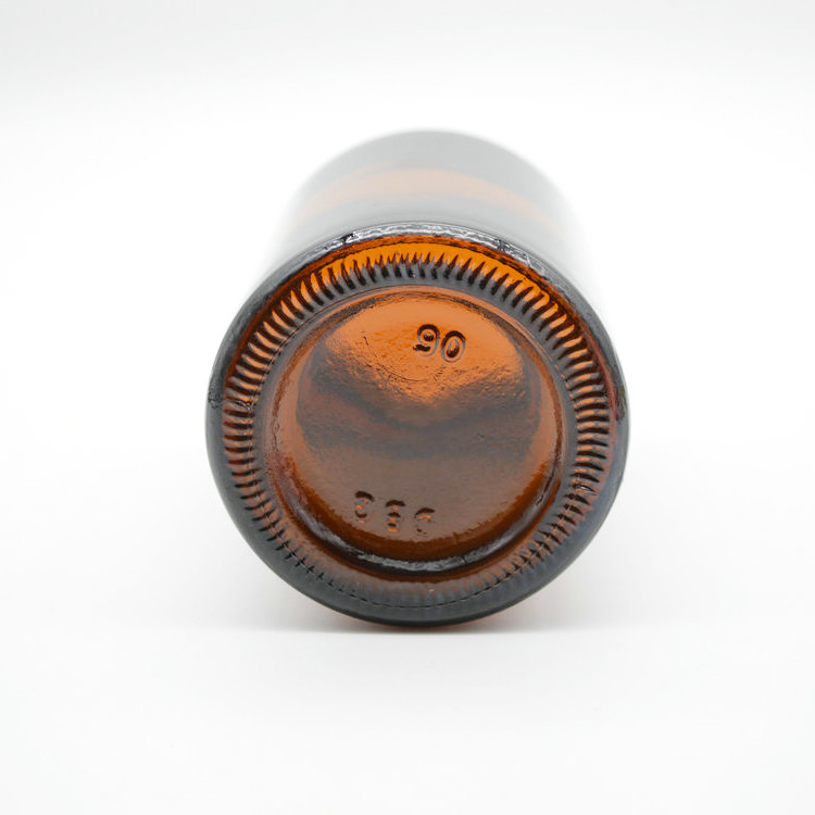 Wholesale 200ml amber tall round ultra violet screw top smell proof wide mouth storage stash glass jars