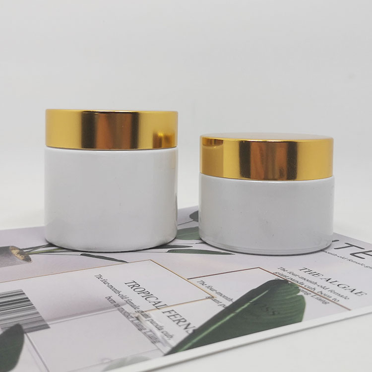 Wholesale 200ml body hair butter packaging black matte glass jar with gold lids