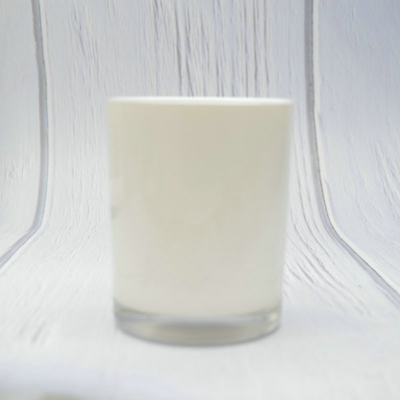 Wholesale 200ml pear white Colors Home Decorative Cylindrical Glass Candle Jars
