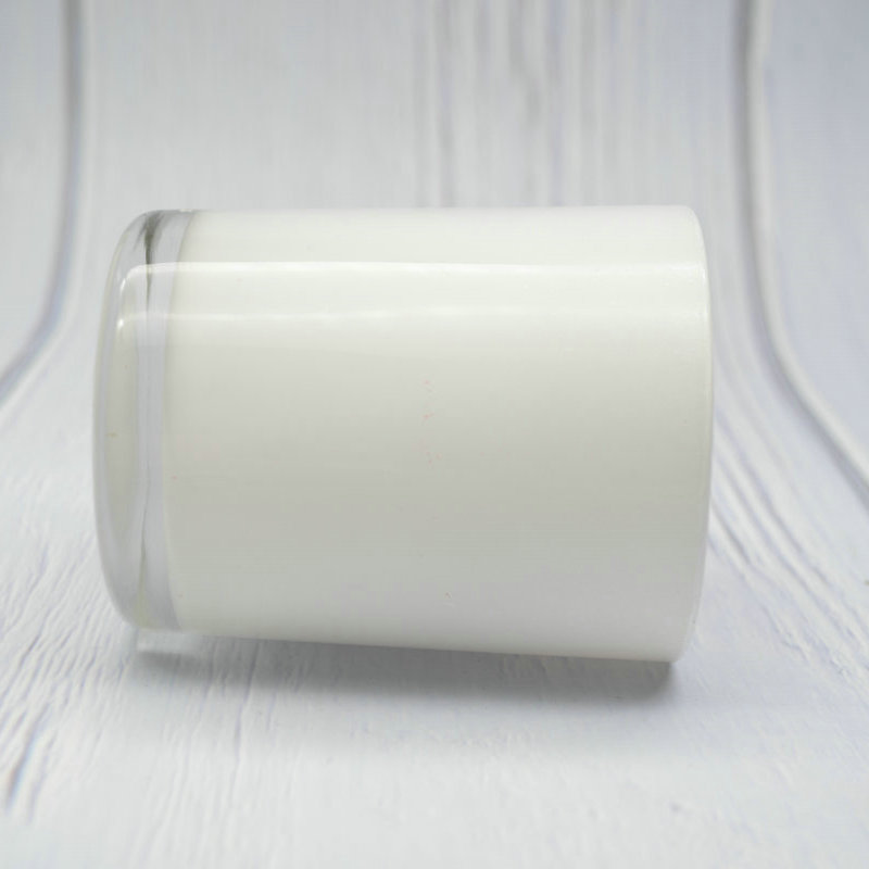 Wholesale 200ml pear white Colors Home Decorative Cylindrical Glass Candle Jars