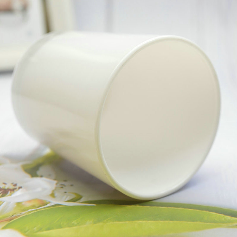 Wholesale 200ml pear white Colors Home Decorative Cylindrical Glass Candle Jars