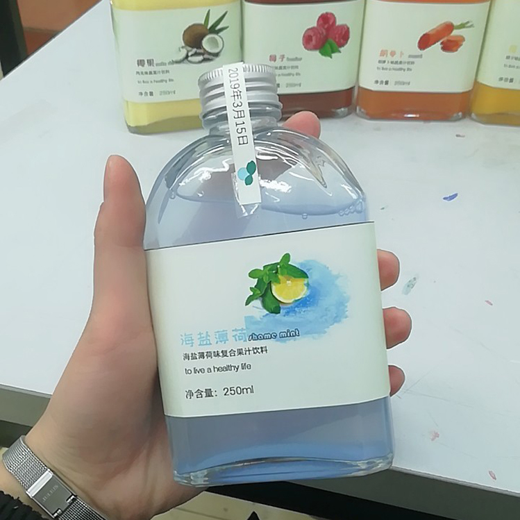 Wholesale 200ml portable cold drink coffee tea drink soda bottle juice water glass bottle