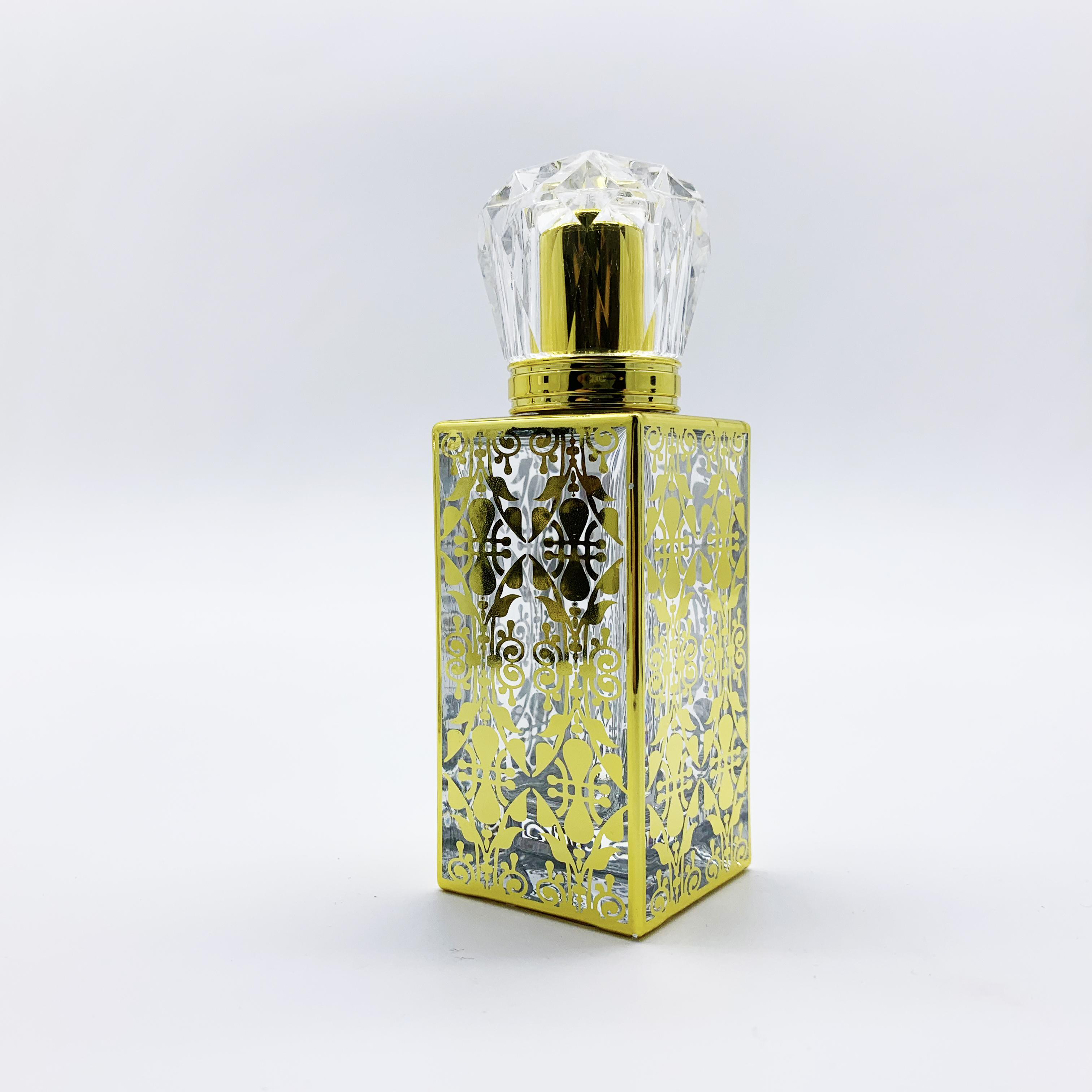 Wholesale 2021 best sale golden Spray Perfume Glass Bottle 50 ml