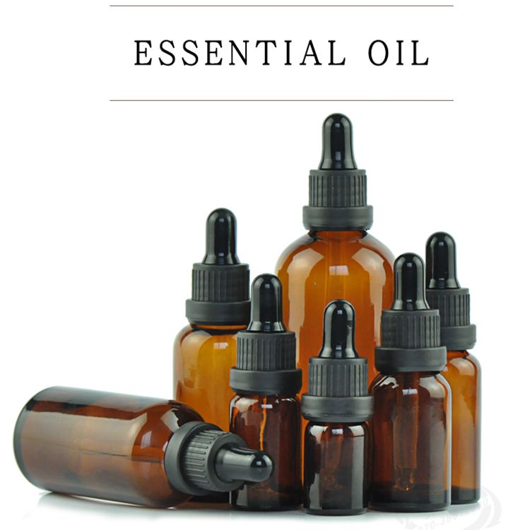 Wholesale 20Ml Amber Glass Essential Oil Bottle With Plastic And Glass Dropper