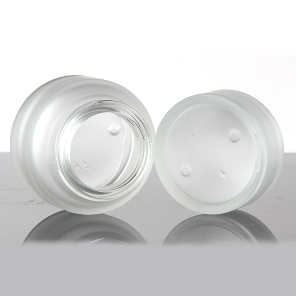 Wholesale 20g 30g 50g Empty Facial Frosted Glass Cream Jar For Cosmetic