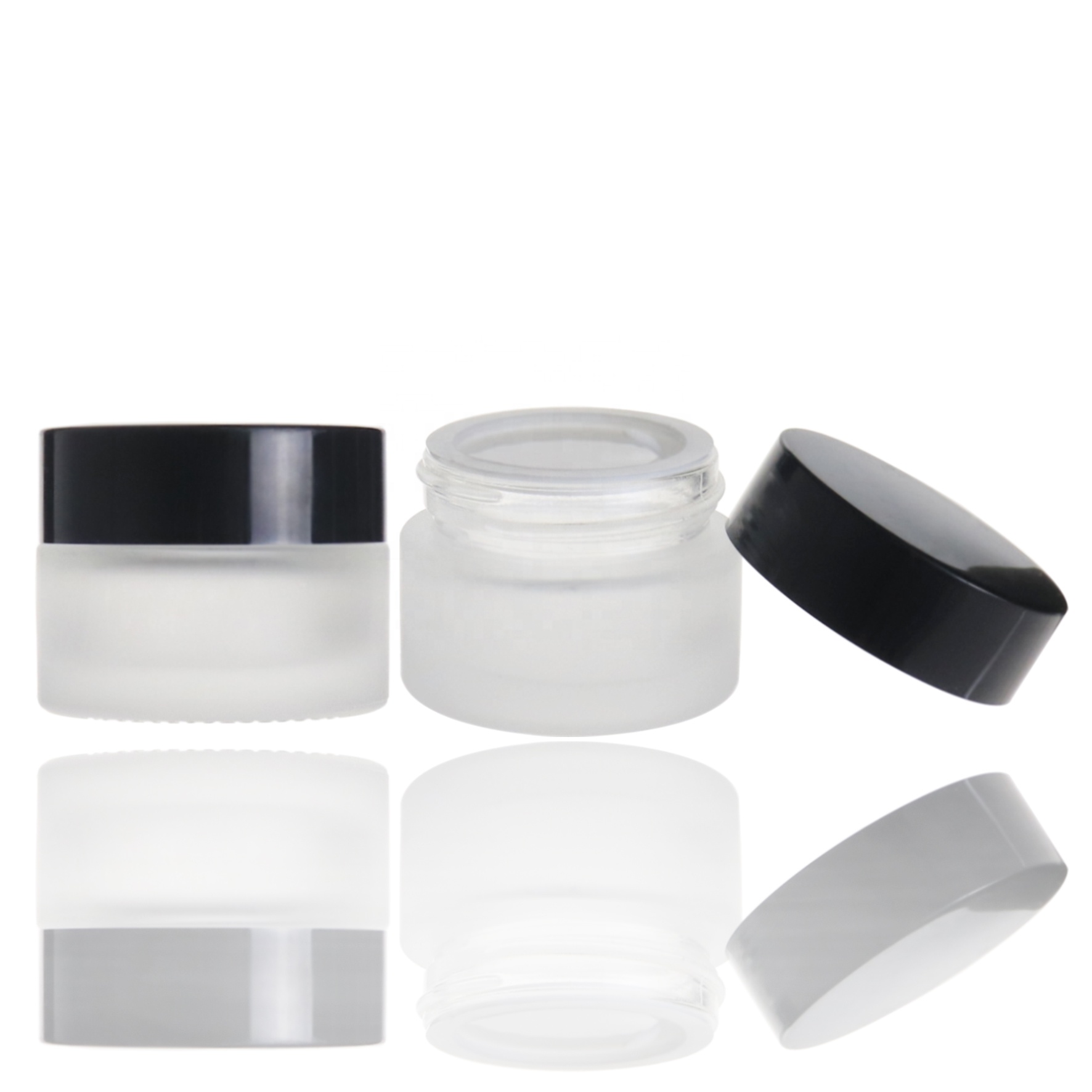 Wholesale 20g frosted cream cosmetic jar glass