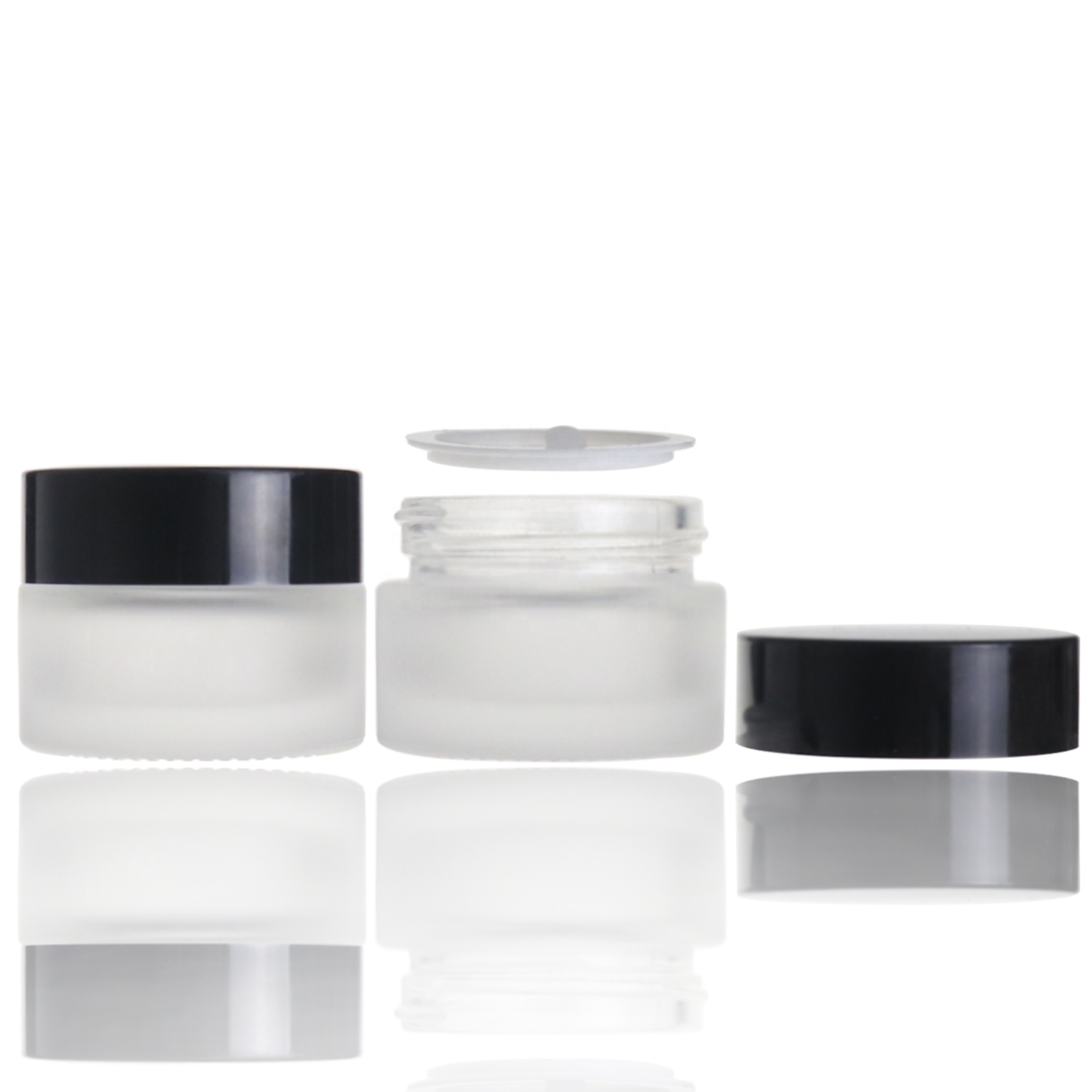 Wholesale 20g frosted cream cosmetic jar glass