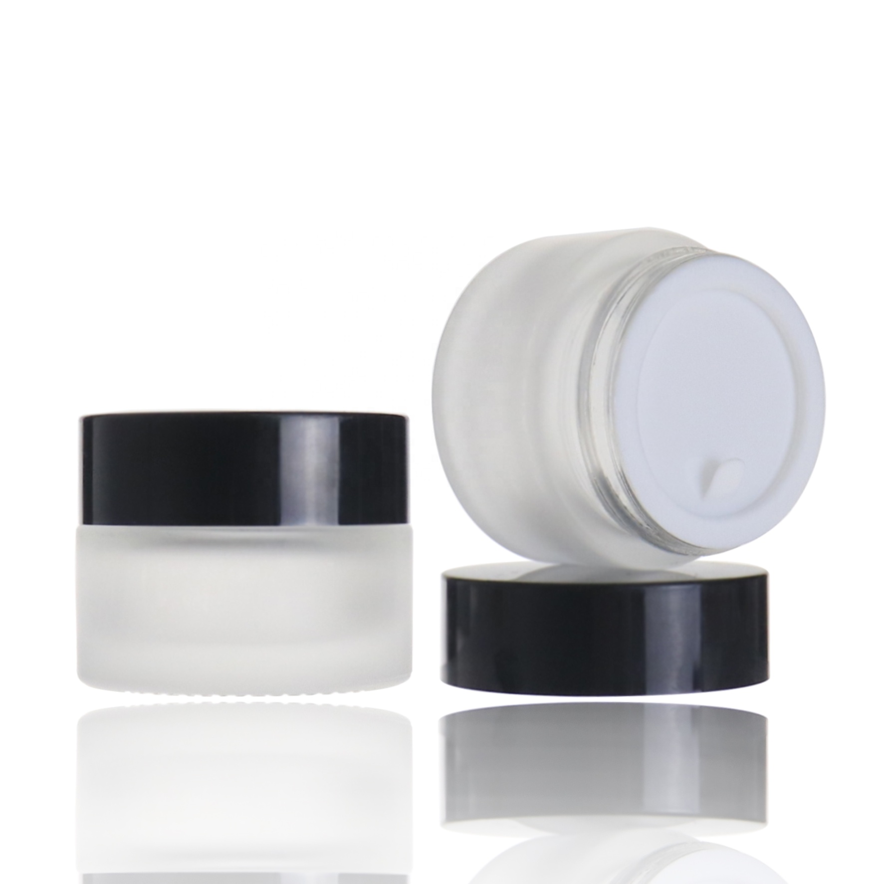 Wholesale 20g frosted cream cosmetic jar glass