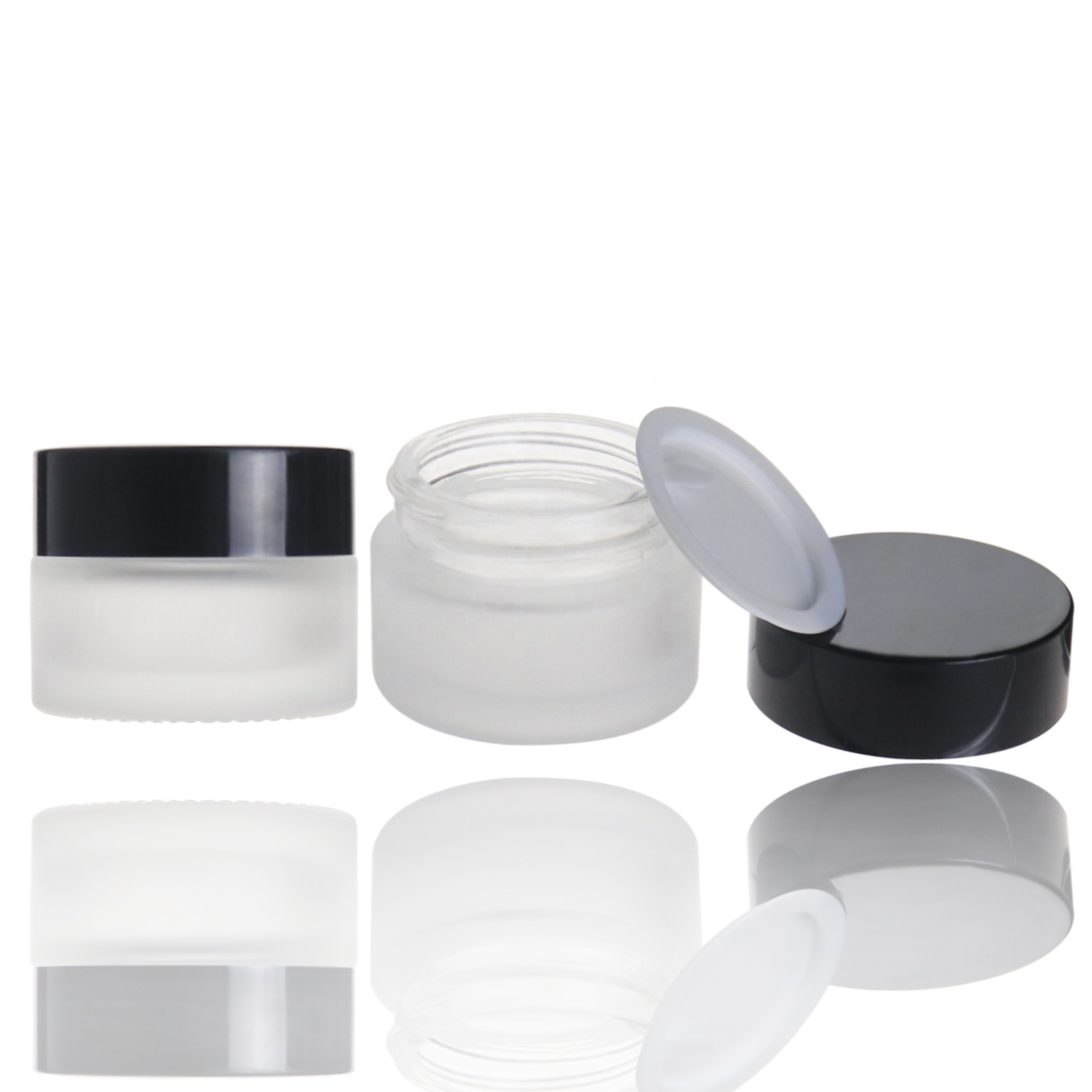 Wholesale 20g frosted cream cosmetic jar glass