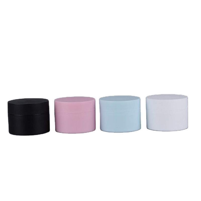 Wholesale 20g matte blue plastic cream jar