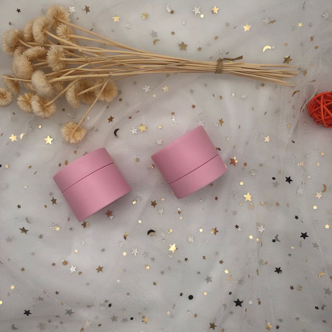 Wholesale 20g matte pink plastic cream jar
