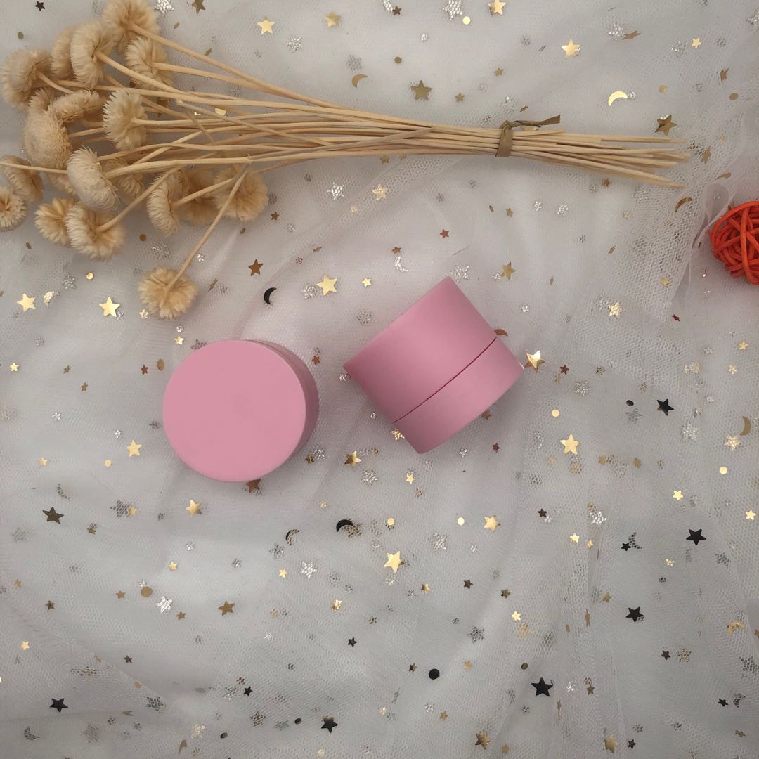 Wholesale 20g matte pink plastic cream jar