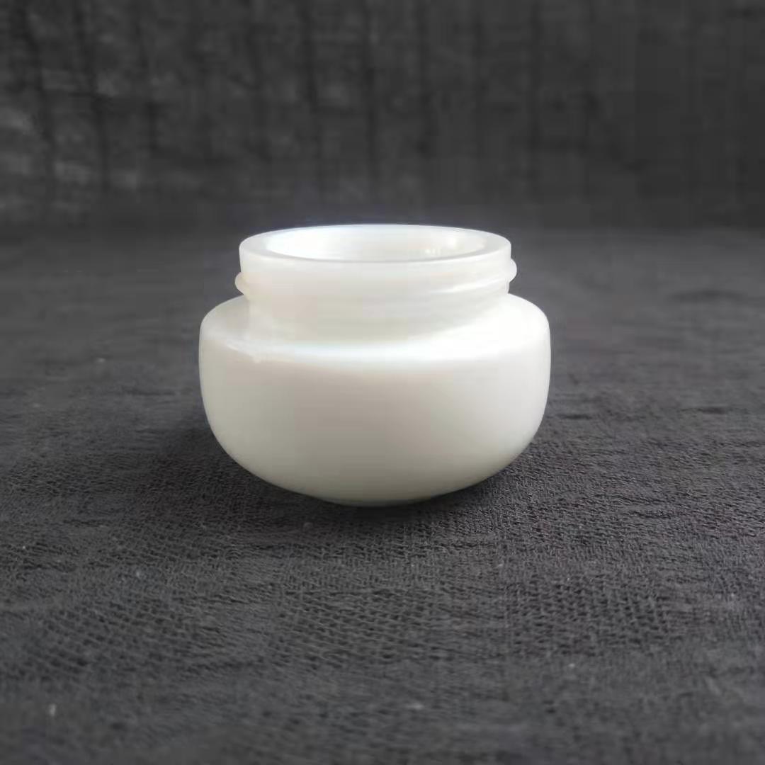 Wholesale 20g30g White Porcelain Wide mouth Split Cream Jar