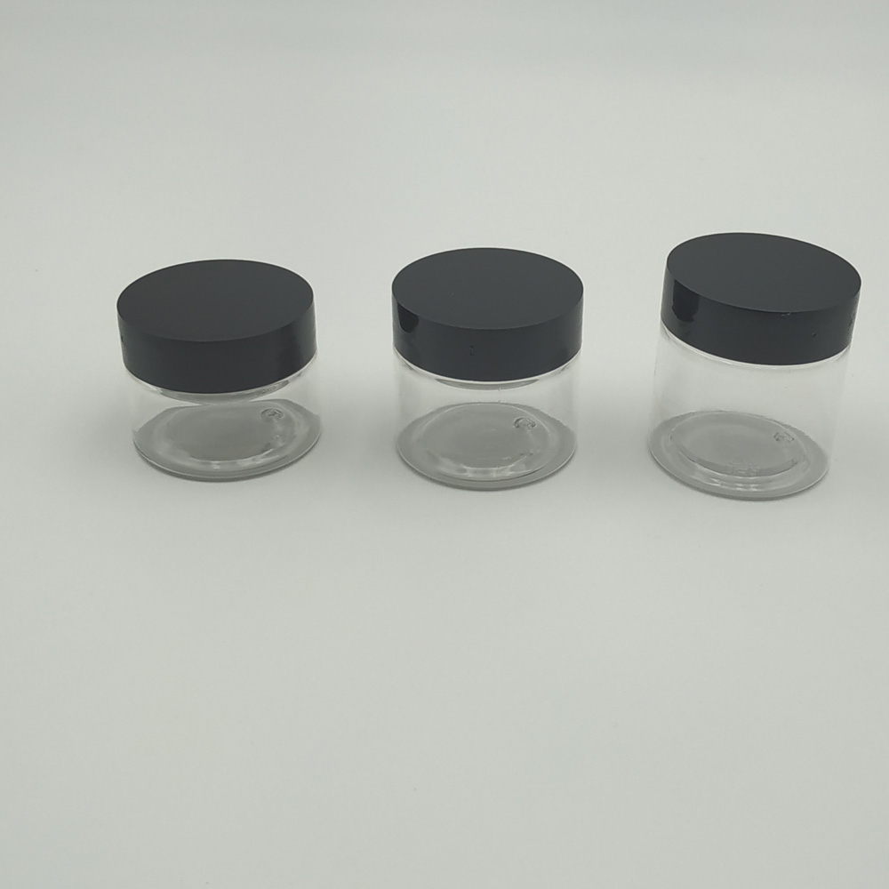 Wholesale 20ml 25ml 30ml Small Clear Round PET Plastic Jars with Lid