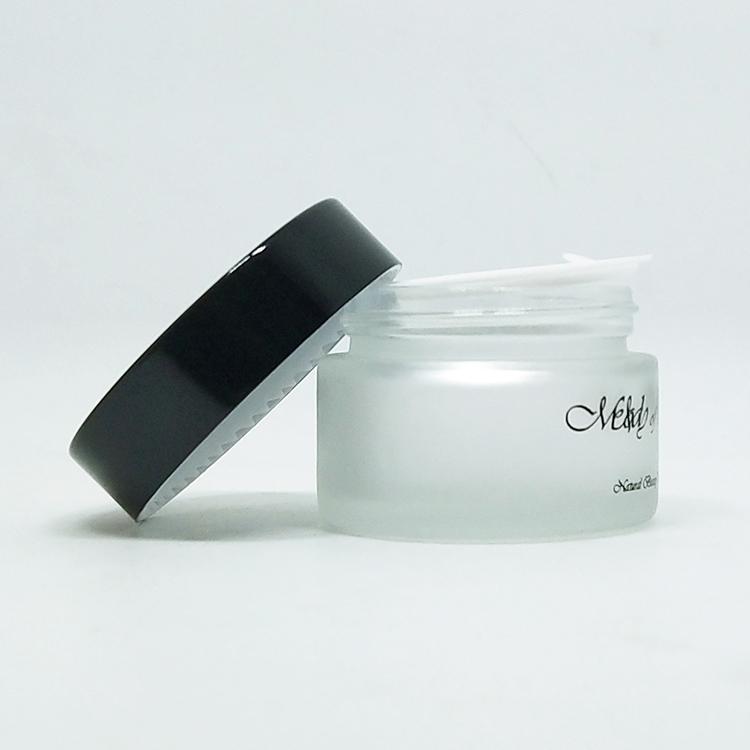 Wholesale 20ml 30ml 50ml empty gradient color cosmetic cream glass jars with screw lids for lotion container