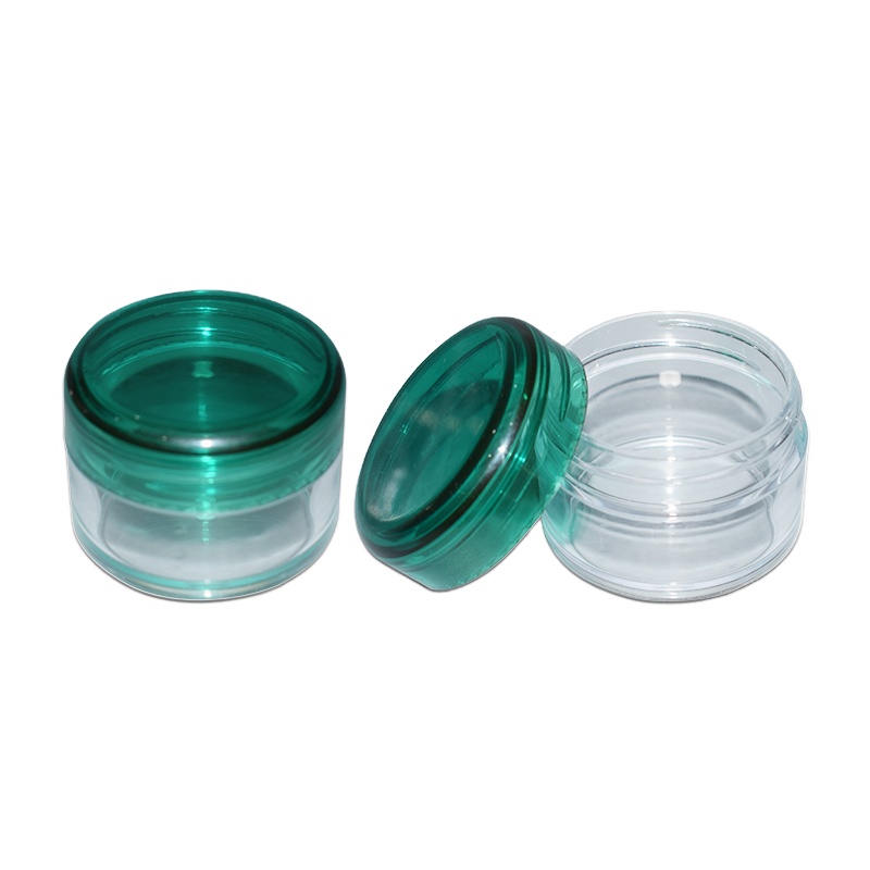 Wholesale 20ml Green Lid Double Wall Airless Cream Cosmetic Jars
