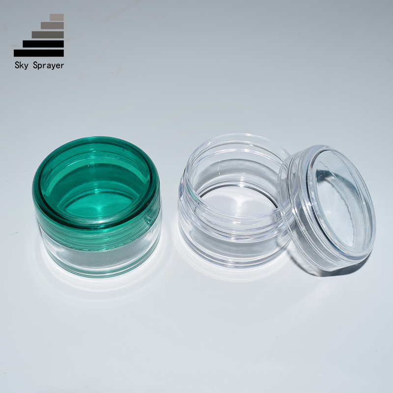 Wholesale 20ml Green Lid Double Wall Airless Cream Cosmetic Jars