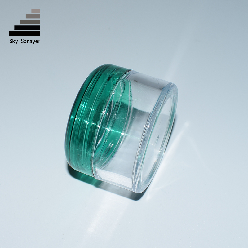 Wholesale 20ml Green Lid Double Wall Airless Cream Cosmetic Jars