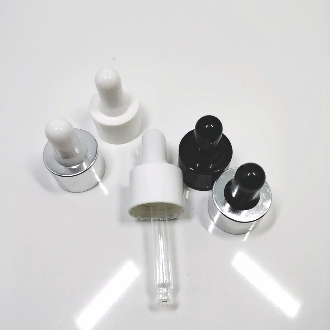 Wholesale 20ml clear glass dropper bottle with white dropper for essence oil bottles with good price