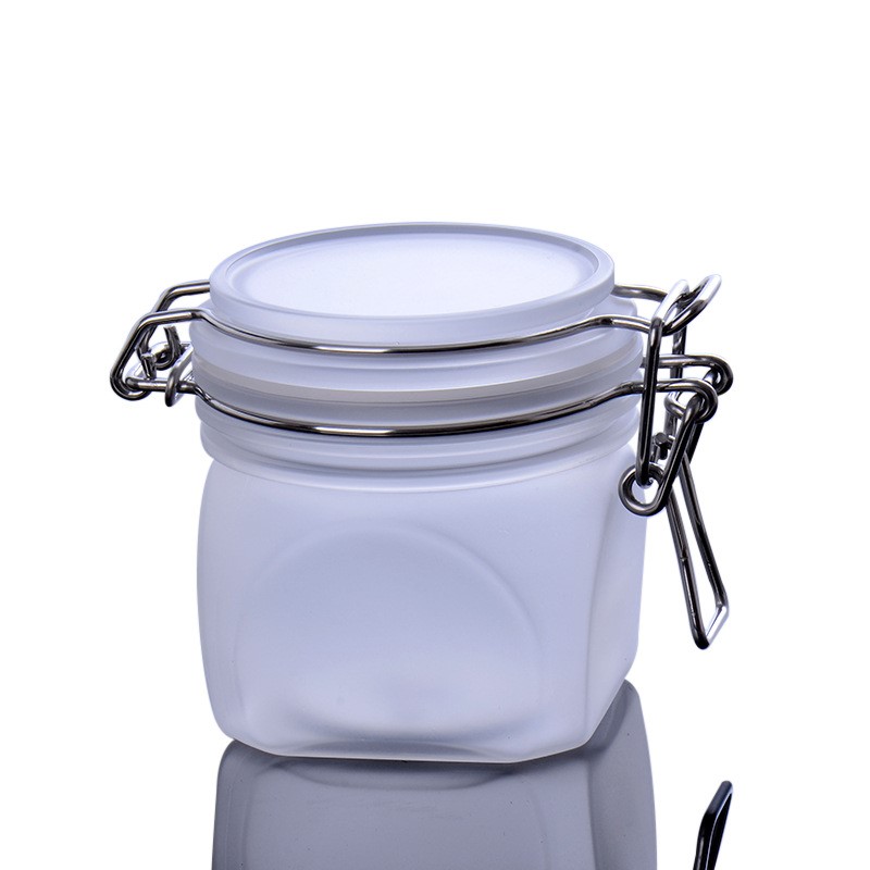 Wholesale 220ml round PET easy to clean lock lid jar storage container for home