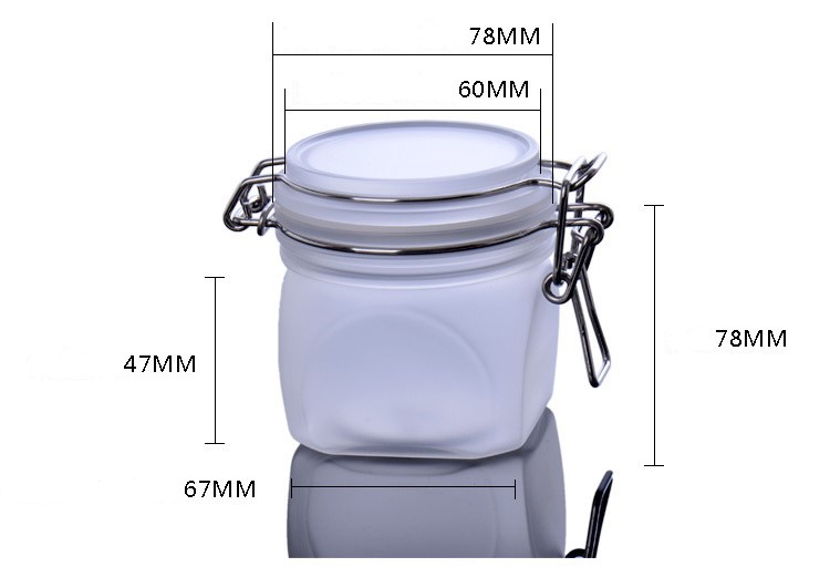 Wholesale 220ml round PET easy to clean lock lid jar storage container for home