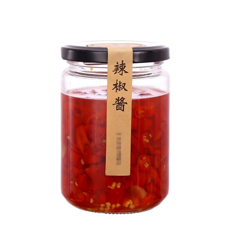 Wholesale 250ml 350ml 500ml 750ml 1000ml Round Wide Mouth Jam Jar Glass Jar for Pickles Honey