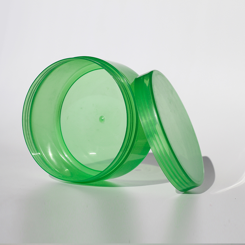 Wholesale 250ml 4oz green lotion jar tinted jars sugar scrub jar containers clear