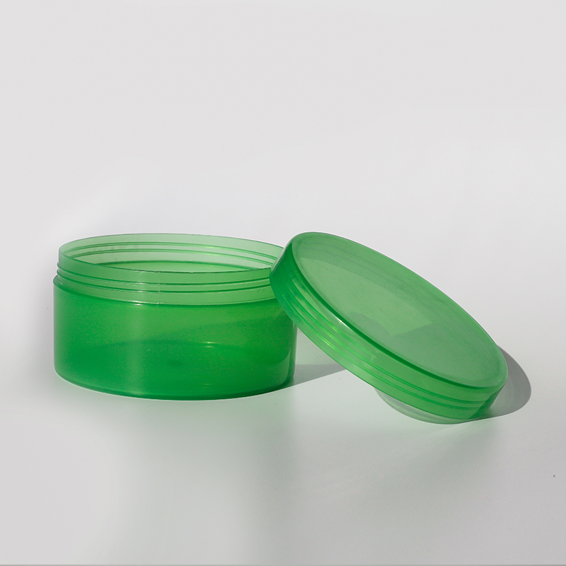 Wholesale 250ml 4oz green lotion jar tinted jars sugar scrub jar containers clear